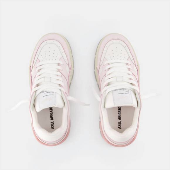 NEW AXEL women's area lo sneakers in pink & white - Picture 3 of 4